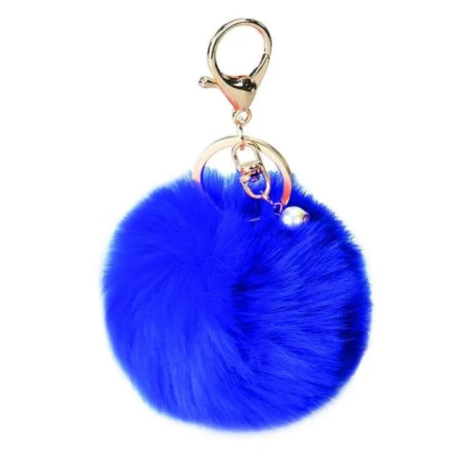 Starry-Styling Fur key chain Fashion 8cm Fur Ball Car Pendant KeyChain women bag Key Ring Delicate Drop Shipping