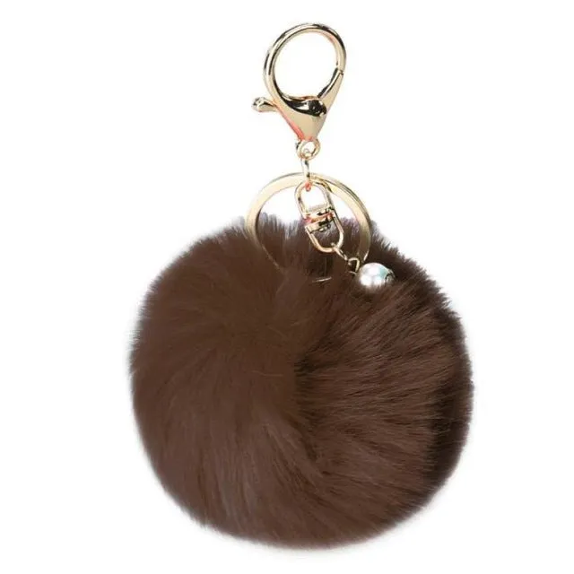 Starry-Styling Fur key chain Fashion 8cm Fur Ball Car Pendant KeyChain women bag Key Ring Delicate Drop Shipping
