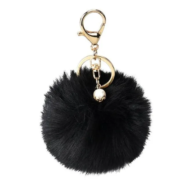 Starry-Styling Fur key chain Fashion 8cm Fur Ball Car Pendant KeyChain women bag Key Ring Delicate Drop Shipping