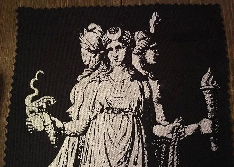 Thorn & Moon Hekate Goddess Canvas Patch