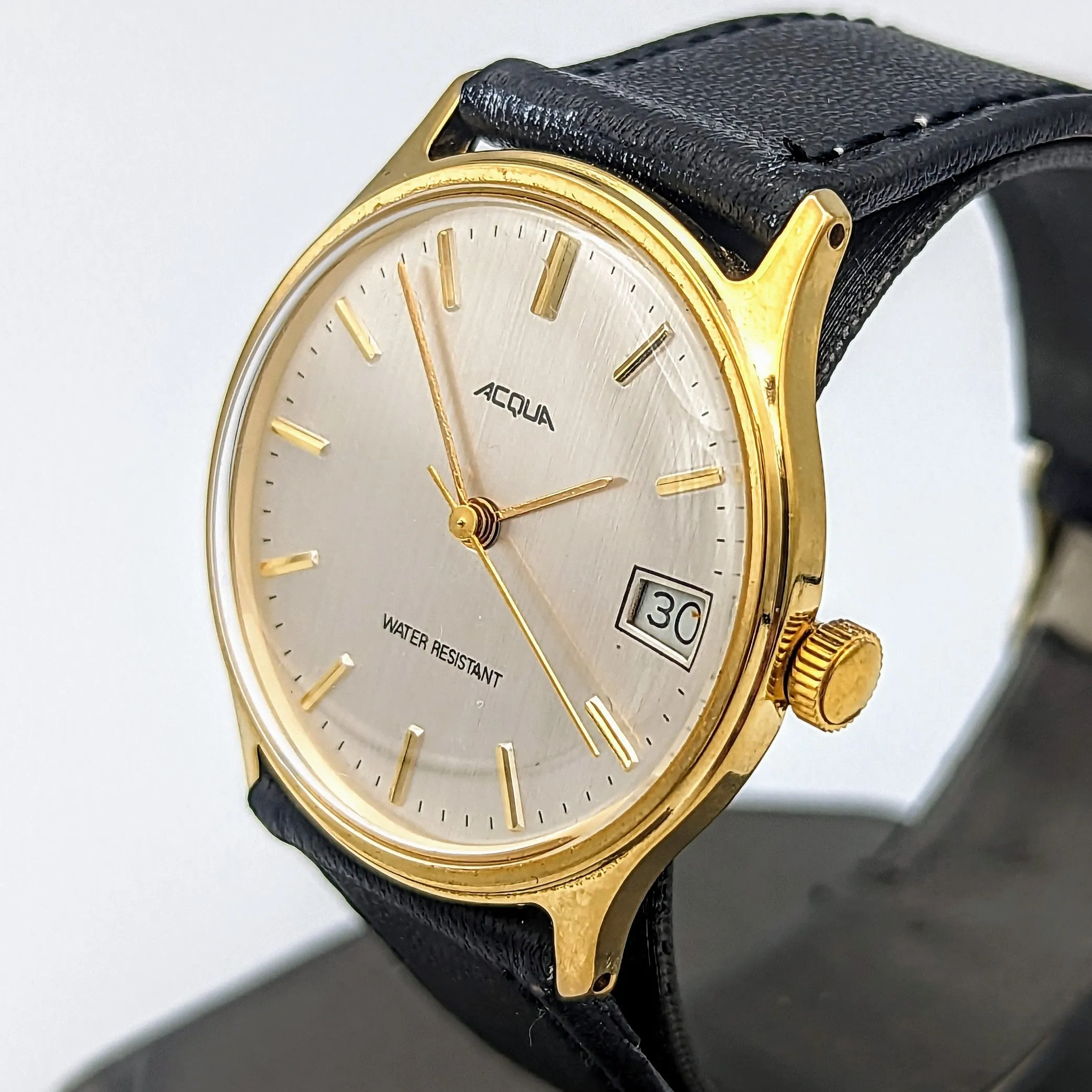 Timex ACQUA Mechanical Watch Date Indicator Vintage Wristwatch