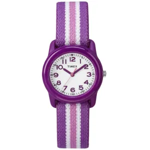 TIMEX PURPLE STRIPE ANALOG WATCH