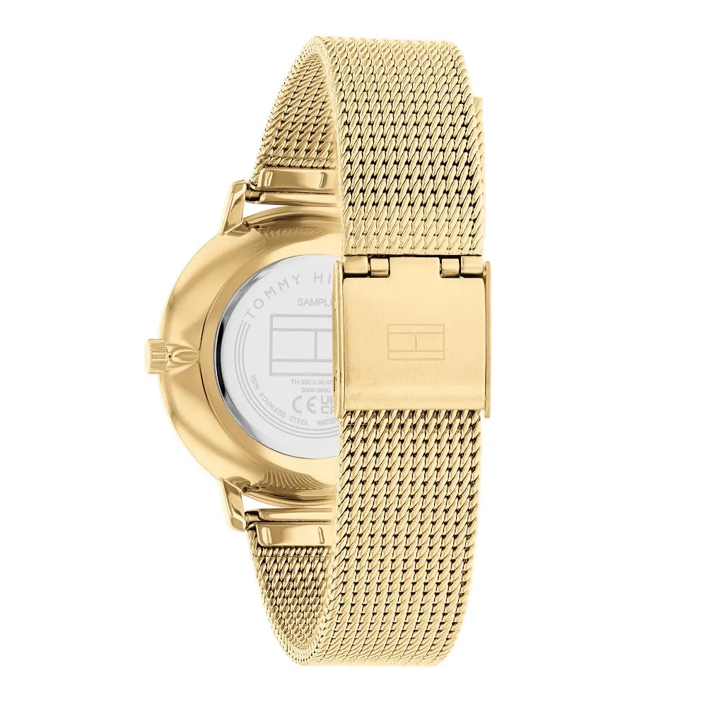 Tommy Hilfiger Gold Plated Green Dial Ladies Watch 1782668