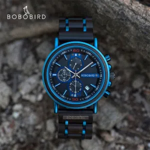Top Brand Men's Premium Wood Luxury Watch With Gift Box