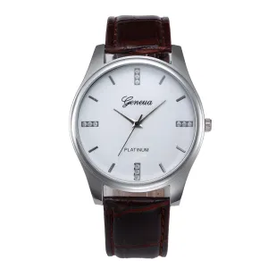 Trendy leather sports quartz watch for man military chronograph wrist watches men Quartz-watch Relogio Masculino #1115