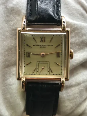 Vacheron Constantin Vintage Square 458 Champagne Dial Manual Wind Watch