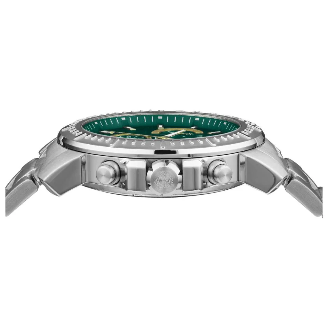 Versace Men 45 mm Size Green Dial Analog Watch- VE2E00821