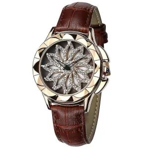 Watches women's casual leisure creative quartz watch brown
