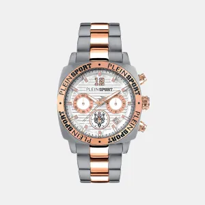 Wildcat Men White Chronograph Stainless Steel Watch PSGBA1423