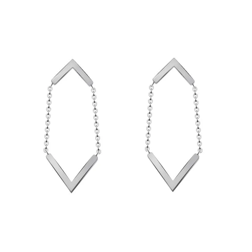 Women Stainless Steel Long Chain With
