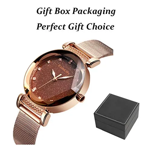 Women's Fashion Starry Sky Luxury Mesh Band Dress Watch