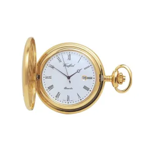 Yellow Gold Plated Full Hunter Pocket Watch