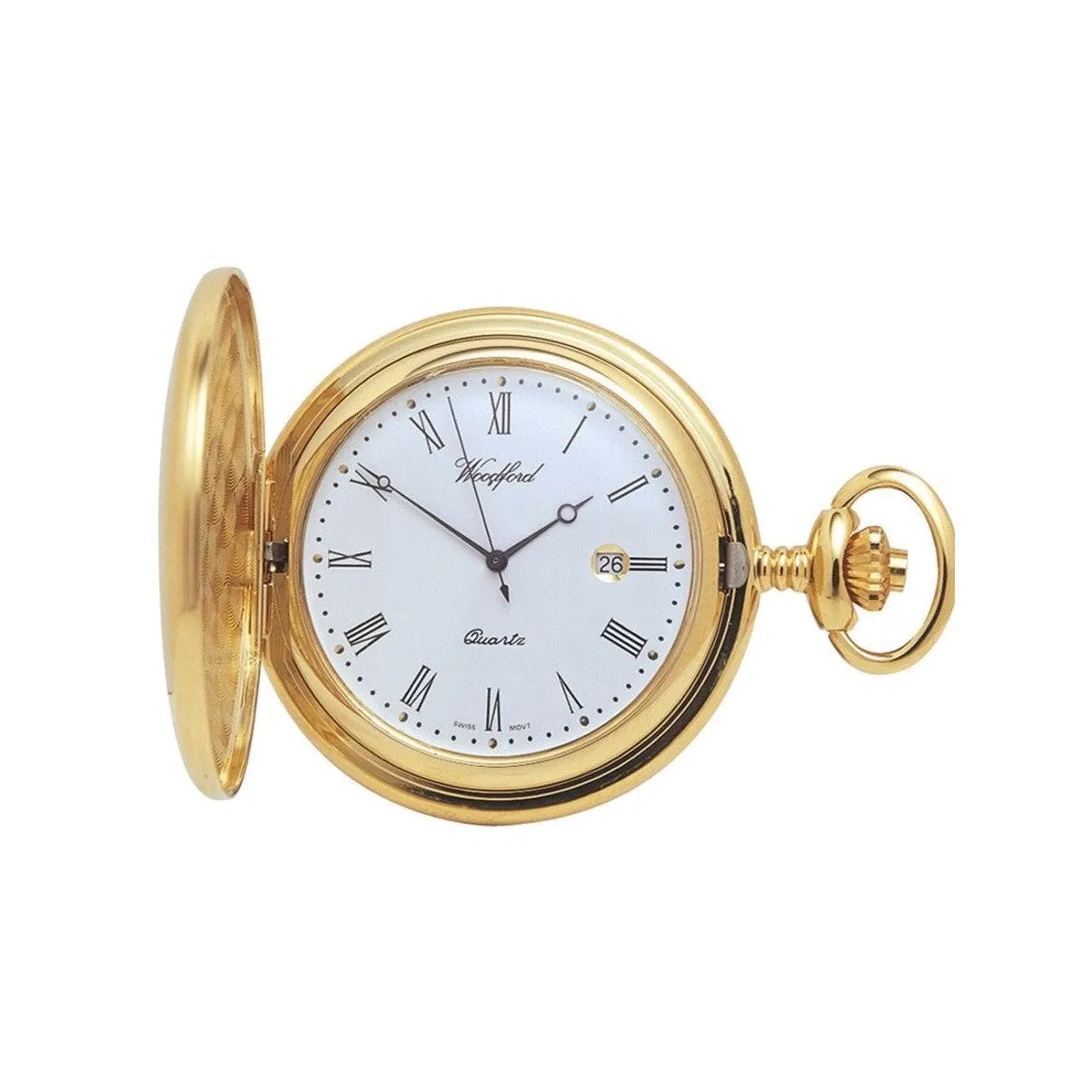Yellow Gold Plated Full Hunter Pocket Watch