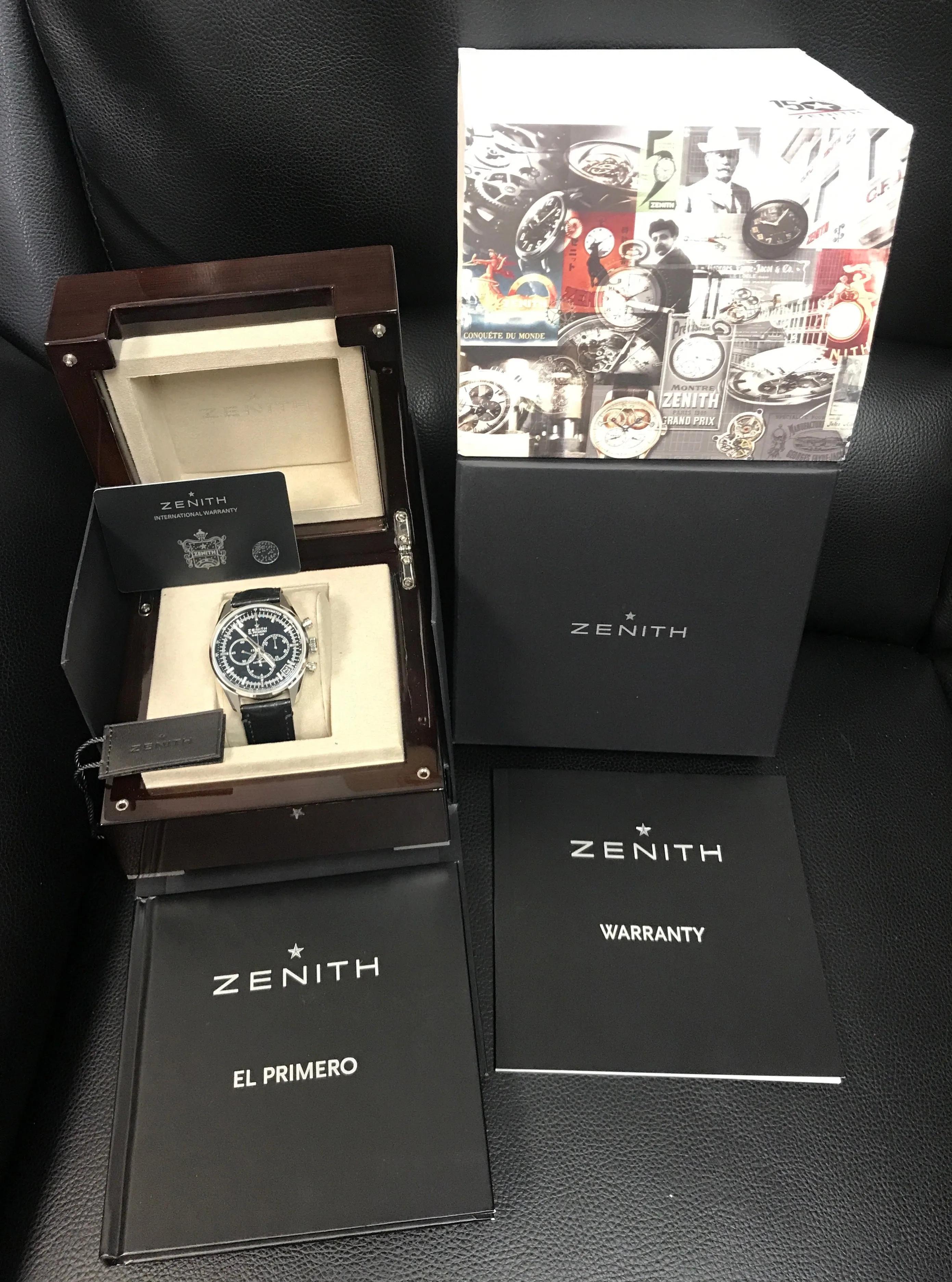 Zenith El Primero 36'000 VpH Chronograph 03.2080.400/21.C496 Black Dial Automatic Men's Watch